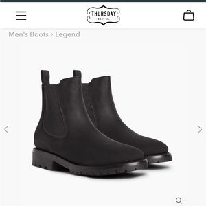 Thursday Boot Co. black matte Legend Chelsea boots
